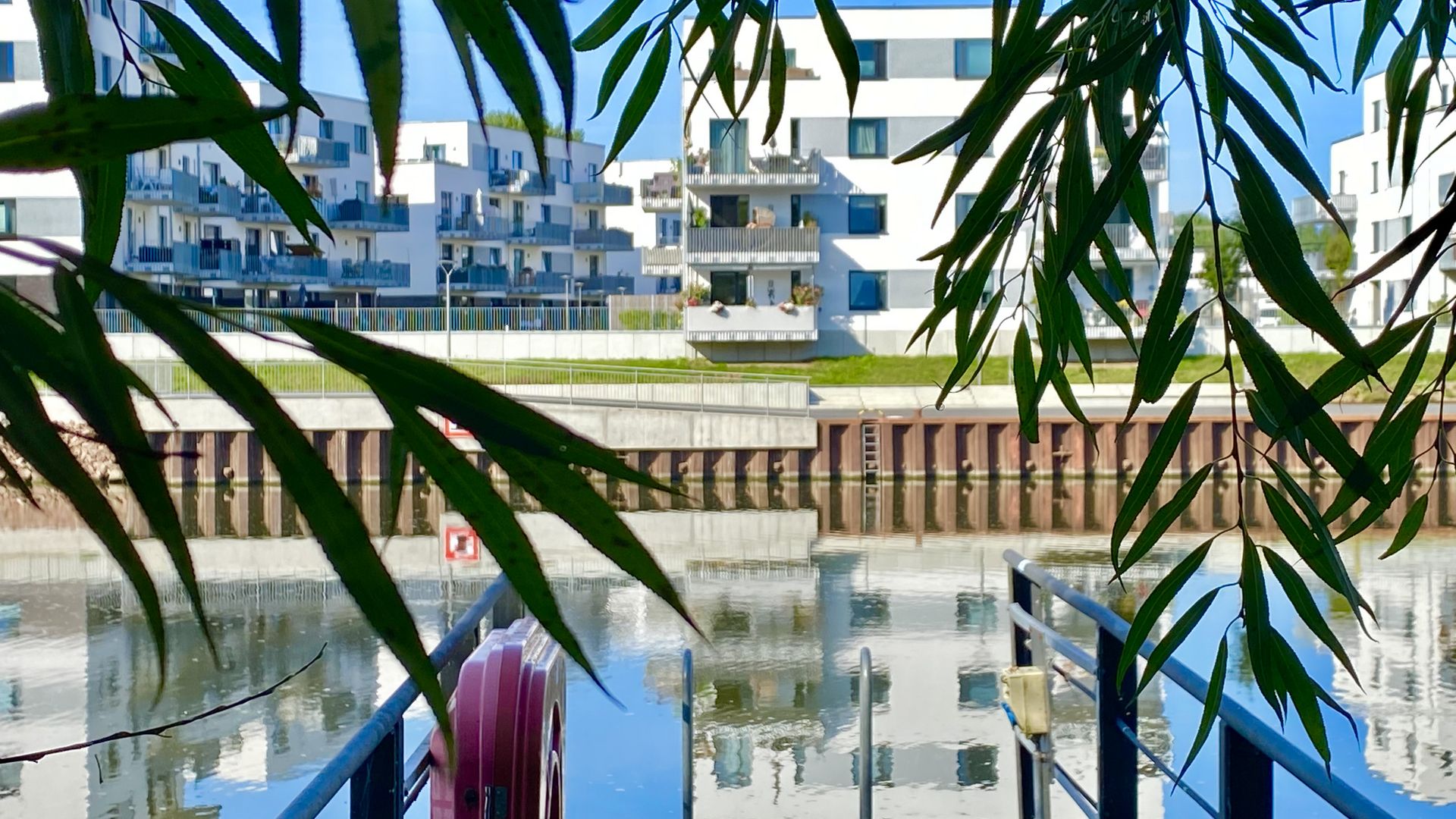 Blick auf den Westhafen Geesthacht 