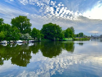 Sommerwetter in Geesthacht an der Elbe 